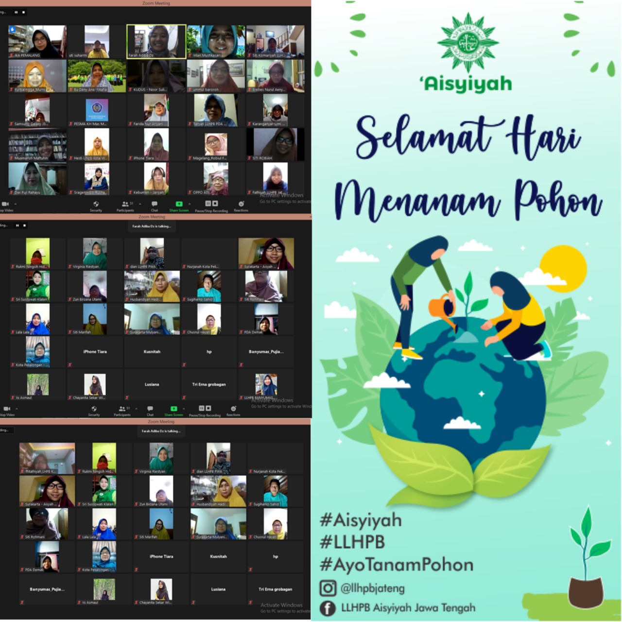 LLHPB Daerah Aisyiyah se Jawa Tengah Persiapkan Aksi Menanam Pohon pada Peringatan Hari Menanam Pohon Indonesia