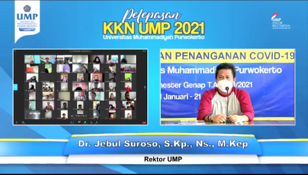 Rektor UMP Lepas KKN di 8 Kabupaten secara Daring