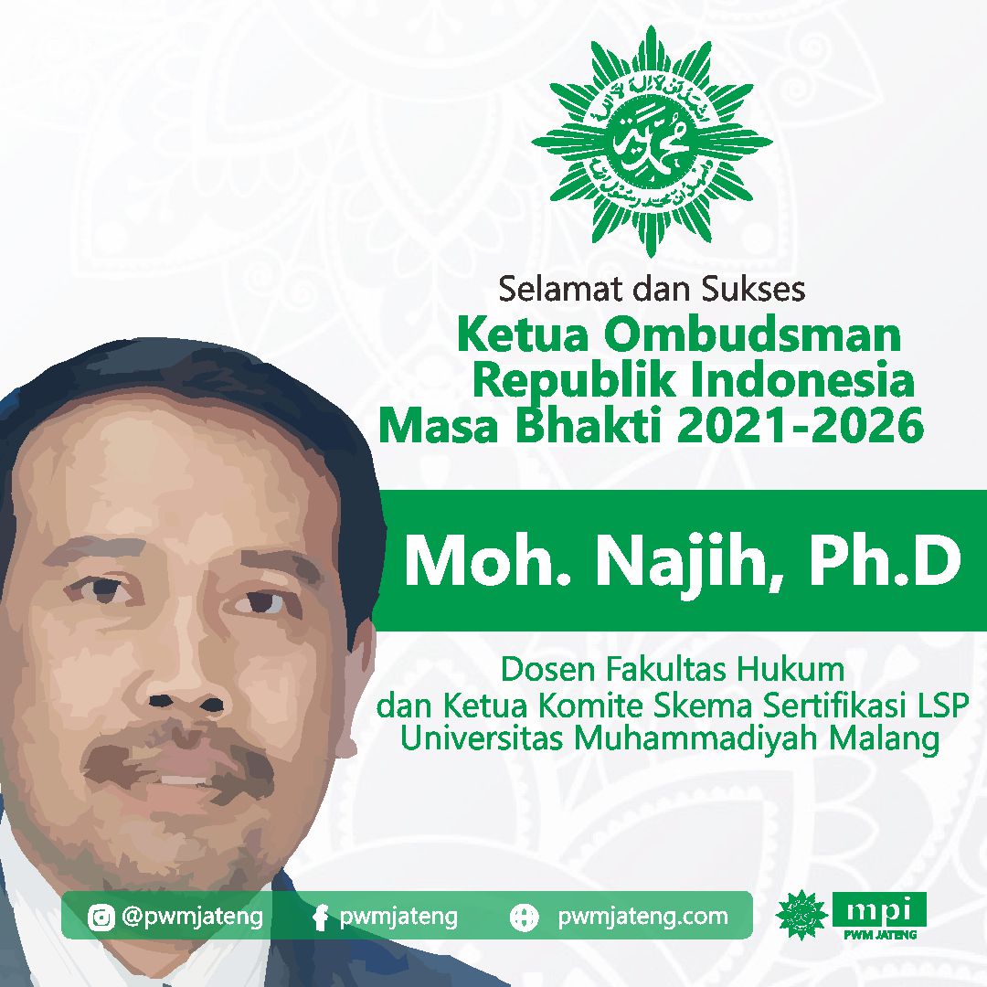 Dosen UMM Moh Najih terpilih ketua Ombudsman RI