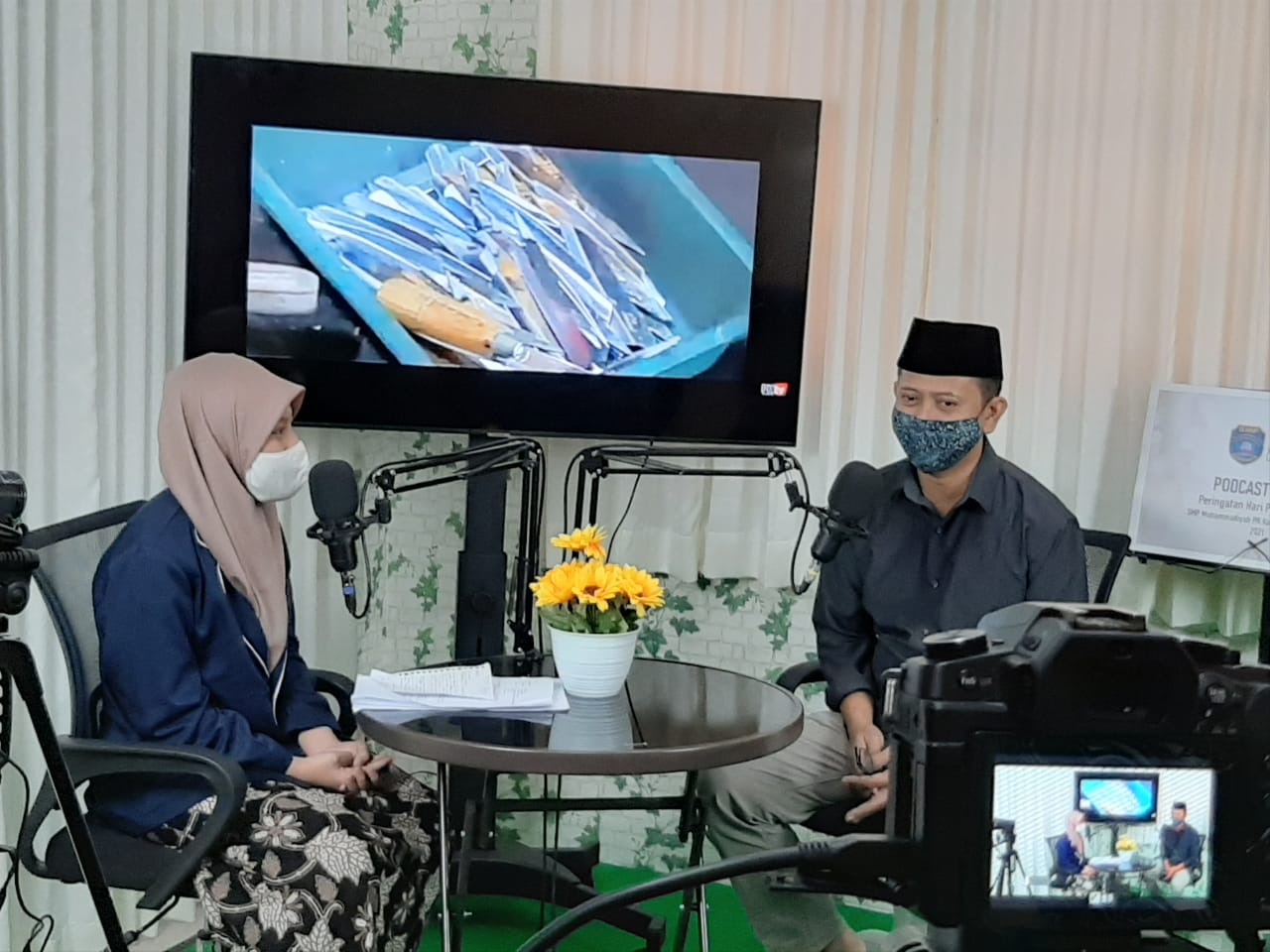 Podcast Siswa SMP Muhammadiyah PK, Peringati Hari Pers Nasional 2021