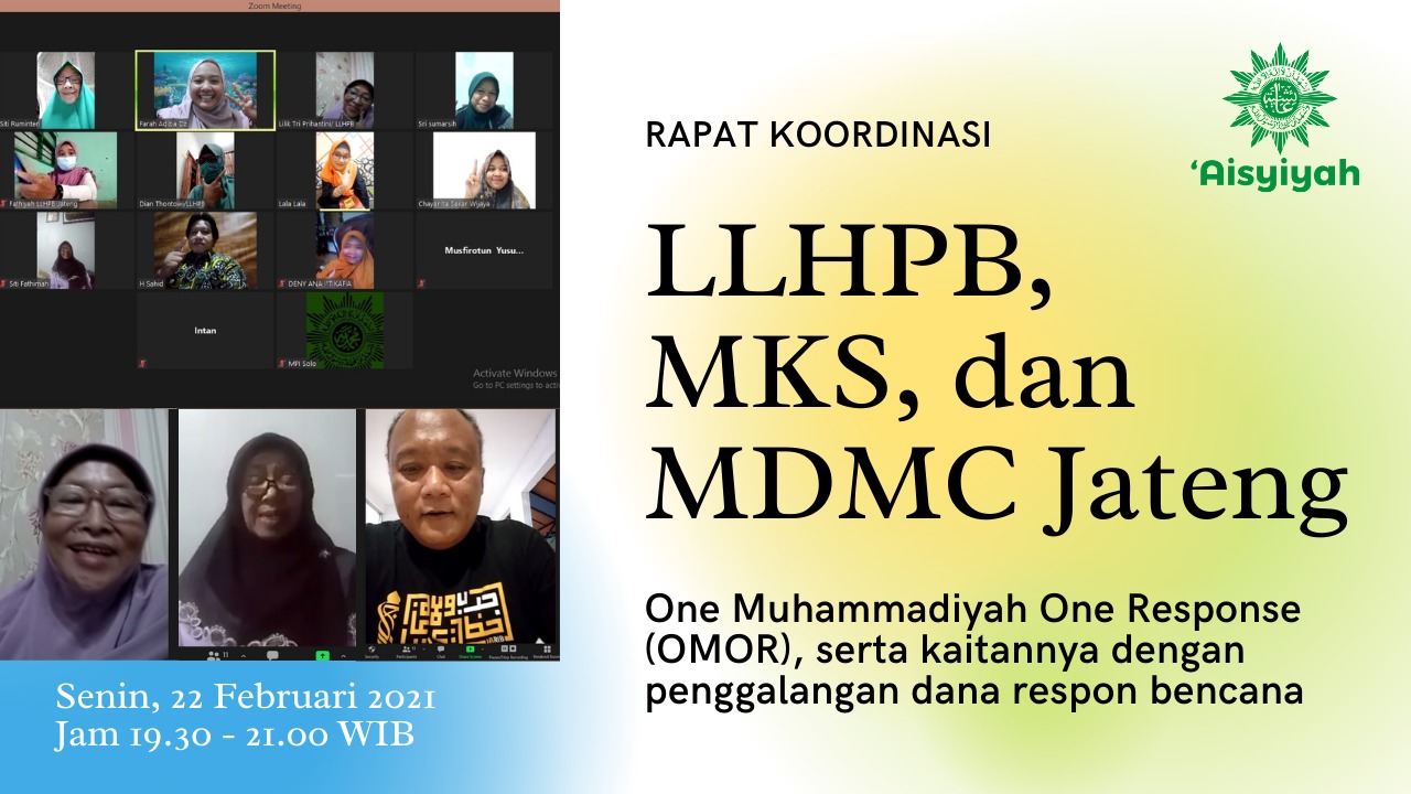 Ajak Dialog MDMC dan Majelis Kesejahteran Sosial, LLHPB ‘Aisyiyah Jateng Perkuat Gerak One Muhammadiyah One Response