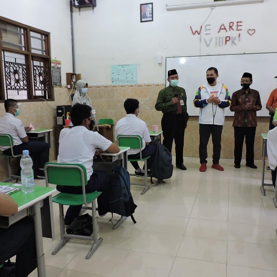 Wakil Wali Kota Tinjau Kesiapan Pembelajaran Tatap Muka SMP Muhammadiyah 1 Surakarta
