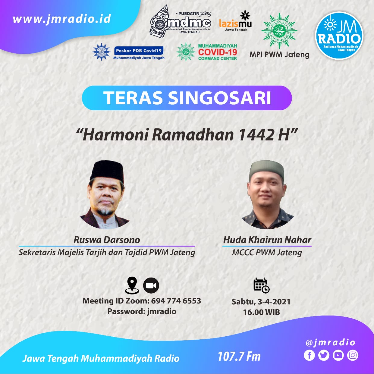Harmoni Ramadhan 1442 H, Antara Shubuh +8 Menit dan Covid 19