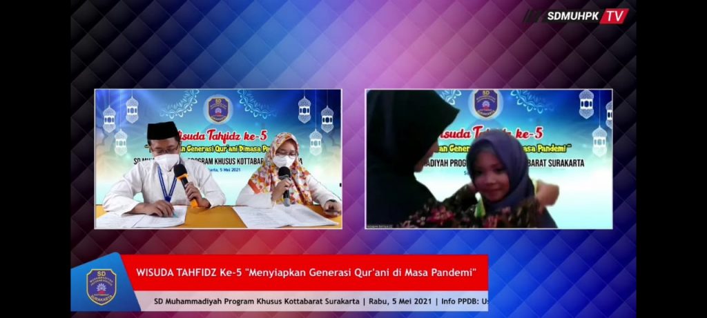 SD Muhammadiyah PK Kottabarat Gelar Wisuda Tahfiz Daring