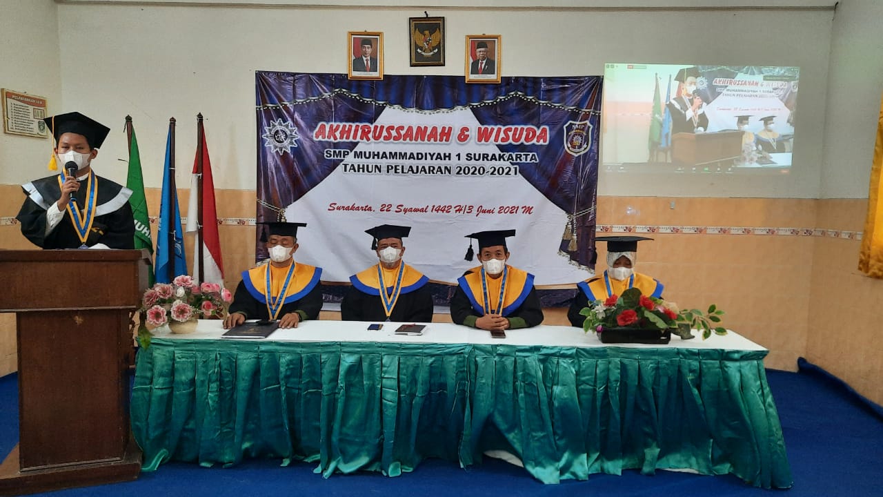 SMP Muhammadiyah1 Surakarta Akhirussanah Dan Wisuda 146 Siswa Secara Virtual