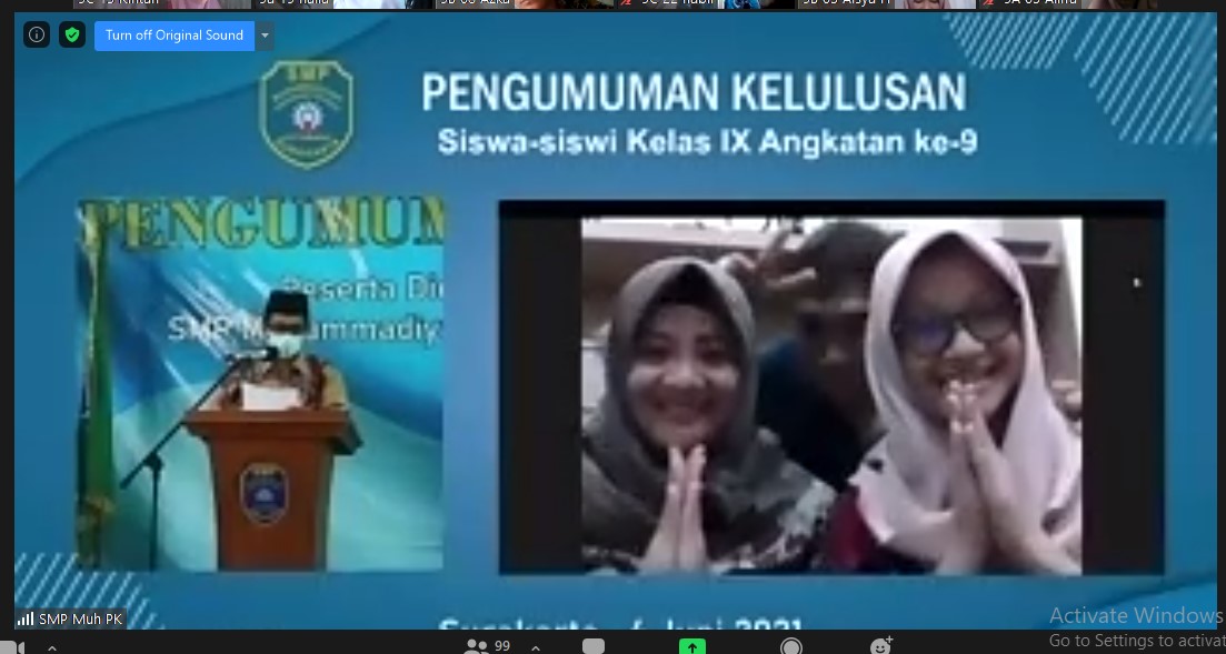 SMP Muhammadiyah PK Mengumumkan Kelulusan dan 196 Prestasi