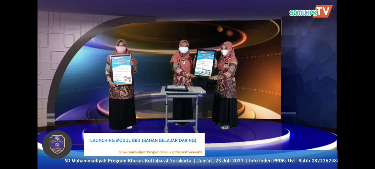 SD Muhammadiyah PK Kottabarat Gelar Launching Modul Bahan Belajar Daring