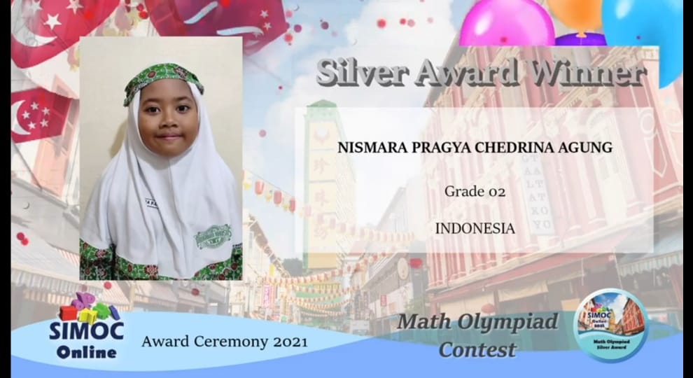 Siswa SD Muhammadiyah PK Kottabarat Berhasil meraih Silver Award Winner SIMOC