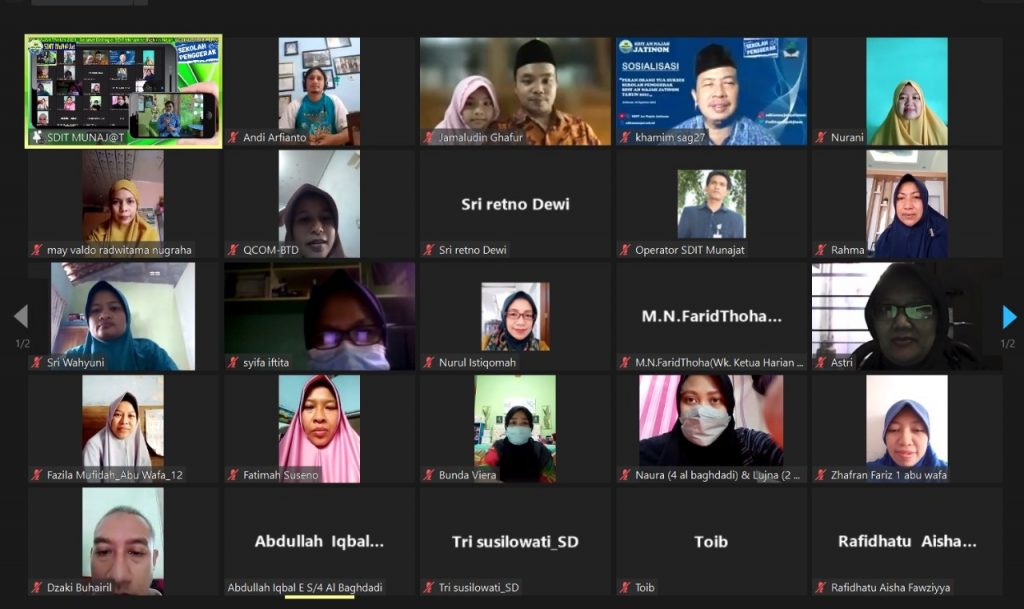 Sosialisasi Sekolah Penggerak, Sinergi Antara SDIT Muhammadiyah An Najah Jatinom  klaten dengan Wali Santri