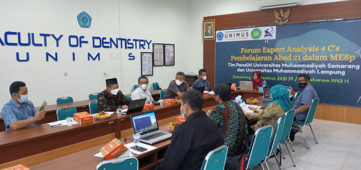Tim Peneliti Unimus dan UM Lampung Adakan Forum Expert Analysis 4’cs Pembelajaran Abad 21 dalam MESp