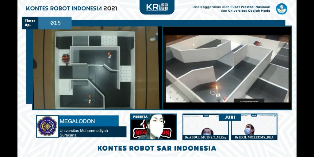 Tim Robot Megalodon UMS Raih Juara 1, Sekaligus Best Strategi SAR 2021
