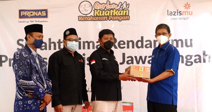 Serah Terima 4.000 karton Qurbanmu Lazismu Jawa Tengah