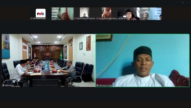 Rapat koordinasi PWM Jateng dan Papua Selatan via Zoom