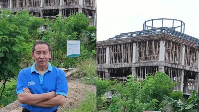 Progres pembangunan kubah masjid SMA Trensains Muhammadiyah Sragen