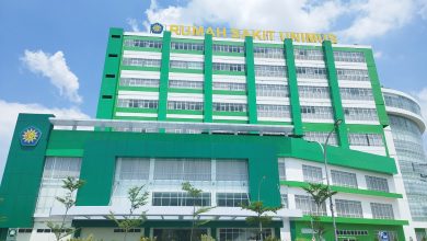 Gedung utama Rumah Sakit UNIMUS bagian dari jaringan rumah sakit Muhammadiyah di Jawa Tengah dengan fasilitas medis modern.