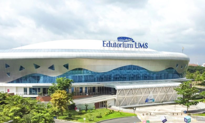 Gedung Edutorium Universitas Muhammadiyah Surakarta sebagai salah satu Kampus Muhammadiyah unggulan di Jawa Tengah