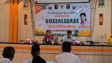 Ikhwanushoffa mengisi sosialisasi Zakat Ramadan 2026 dan zakat satu atap di KLC Lazismu dan KMM PCM Bumiayu.
