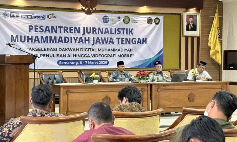 pembicara Pesantren Jurnalistik 2026 MPI PWM Jateng di Semarang untuk Akselerasi Dakwah Digital Muhammadiyah.