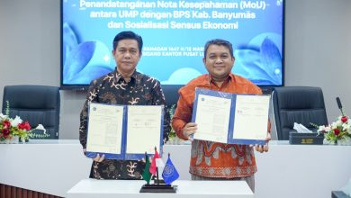 Penandatanganan MoU antara UMP dan BPS Kabupaten Banyumas untuk mendukung Sensus Ekonomi 2026 di Purwokerto.