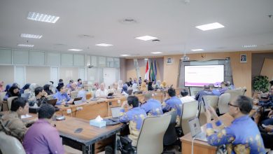 Pimpinan dan sivitas akademika UMS mengikuti rapat koordinasi persiapan Akreditasi Institusi Perguruan Tinggi 2026 di Ruang Sidang BPH Gedung Induk Siti Walidah.