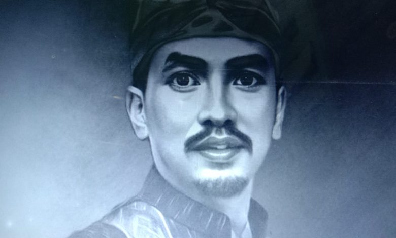 Ilustrasi hitam putih Aryo Damar, santri kampung perintis Ranting Muhammadiyah di Karang Asmoro, Jepara