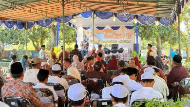 Suasana Reuni Akbar VII IKAPA Semarang di Panti Asuhan Muhammadiyah Tlogosari dengan peserta alumni mengikuti acara di bawah tenda