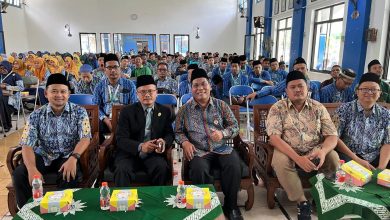Suasana Syawalan Guru Muhammadiyah Kudus yang diikuti ratusan guru se-Kota Kudus dalam kegiatan penguatan ruhul mudaris di Aula Muhammadiyah.