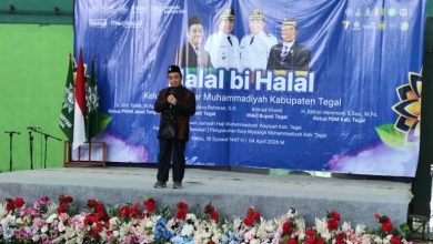 KH Tafsir Ketua PWM Jateng ceramah halal bi halal Muhammadiyah Tegal 2026