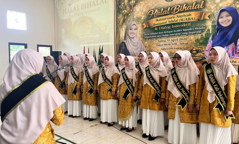 Anggota IGABA Kabupaten Pekalongan tampil dalam acara Halalbihalal dan Dialog Interaktif di Aula GDM Kajen, Sabtu, 11 April 2026.