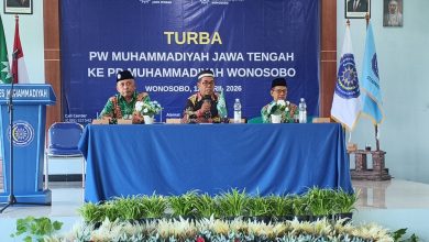 Pimpinan Wilayah Muhammadiyah Jawa Tengah memimpin kegiatan Turba ke Pimpinan Daerah Muhammadiyah Wonosobo di Aula STIKES Muhammadiyah Wonosobo.