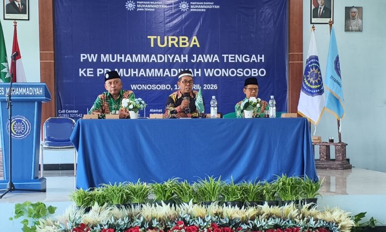 Pimpinan Wilayah Muhammadiyah Jawa Tengah memimpin kegiatan Turba ke Pimpinan Daerah Muhammadiyah Wonosobo di Aula STIKES Muhammadiyah Wonosobo.