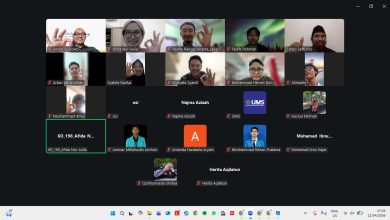 Tangkapan layar kegiatan daring Upgrading and Building Research Capacity IYORC melalui Zoom Meeting bersama narasumber dan peserta.