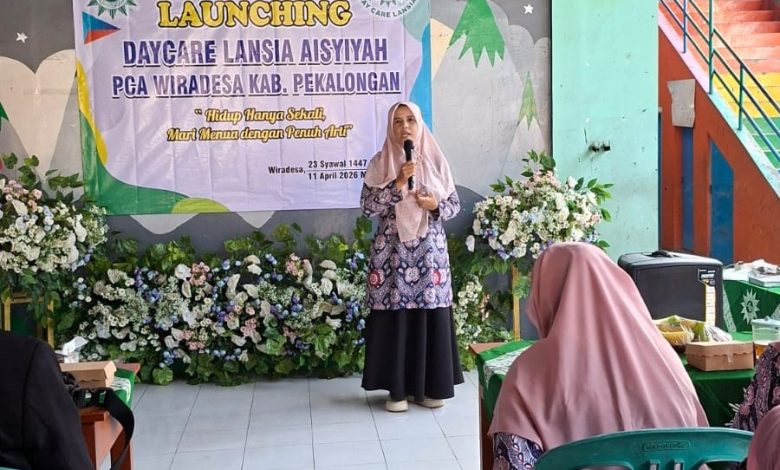 Suasana peluncuran Daycare Lansia ‘Aisyiyah PCA Wiradesa Kabupaten Pekalongan di TK ABA Gumawang, Sabtu (11/4/2026).