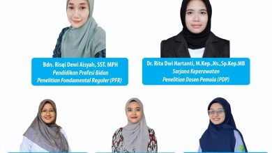 Poster ucapan selamat dari LPPM UMPP untuk lima dosen penerima Hibah Penelitian Tahun 2026 pada skema PFR dan PDP.