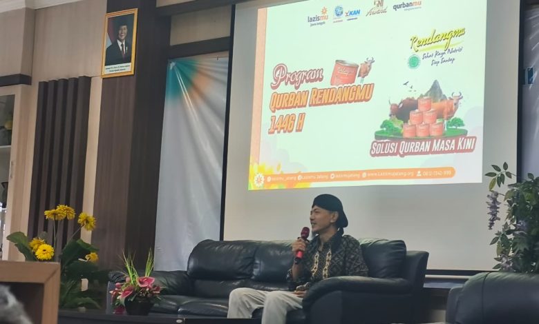 Ikhwanushoffa menyampaikan kajian zakat dan safari qurban Lazismu di RS PKU Aisyiyah Boyolali dengan materi Program Qurban RendangMu 1446 H.