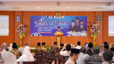 Suasana Halal bi Halal APTIKIS Kopertais Wilayah X Jawa Tengah yang digelar di UMP Purwokerto.