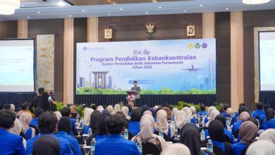 Peserta mengikuti Kick Off Program Pendidikan Kebanksentralan Kantor Perwakilan Bank Indonesia Purwokerto Tahun 2026 yang dihadiri UMP dan perguruan tinggi di Purwokerto.