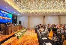 Suasana pembukaan Bimbingan Teknis Manajemen MPM & SatuMu Pimpinan Wilayah Muhammadiyah Jawa Tengah di Hotel Grand Wahid Salatiga.