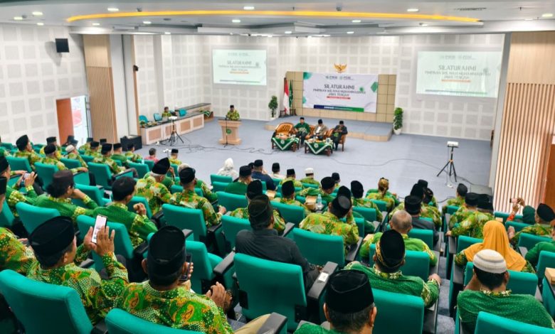 Peserta silaturahim PWM Jawa Tengah dan PDM Pekalongan mengikuti pembinaan di Gedung Rektorat UMPP.