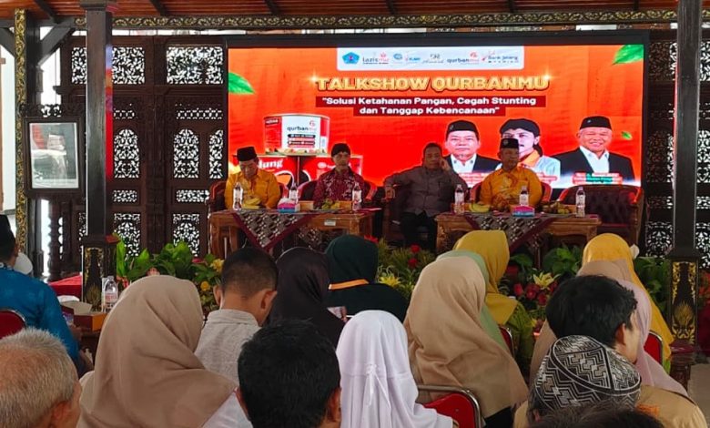 Talkshow Qurbanmu Lazismu Brebes membahas Qurbanmu:Rendangmu sebagai solusi ketahanan pangan, cegah stunting, dan tanggap kebencanaan.