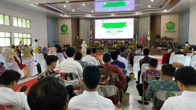 Suasana pengukuhan Prof Sudar sebagai Guru Besar UMPWR di Auditorium Kasman Singodimedjo