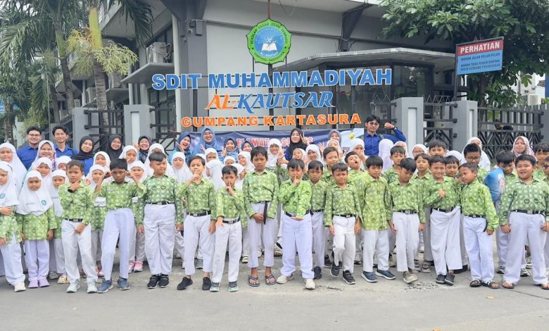 Tampilan aplikasi GigiMu dari FKG UMS yang digunakan untuk edukasi kesehatan gigi anak di SD IT Muhammadiyah Al Kautsar.