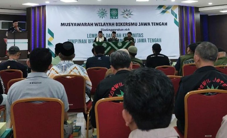 Suasana khidmat Musyawarah Wilayah (Musywil) BikersMu Korwil Jawa Tengah di Aula RS Unimus Semarang yang dihadiri pengurus LDK PWM Jateng.