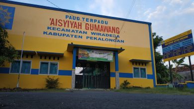 Gedung PAUD Terpadu TK ABA Gumawang Wiradesa Kabupaten Pekalongan peraih prestasi PAUD Percontohan Jawa Tengah.