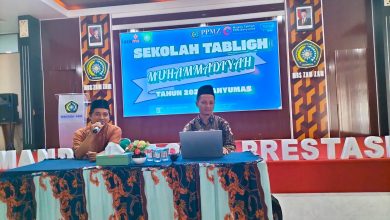 Pemateri menyampaikan materi dalam Sekolah Tabligh Muhammadiyah Jawa Tengah di Banyumas untuk penguatan dakwah digital Muhammadiyah.