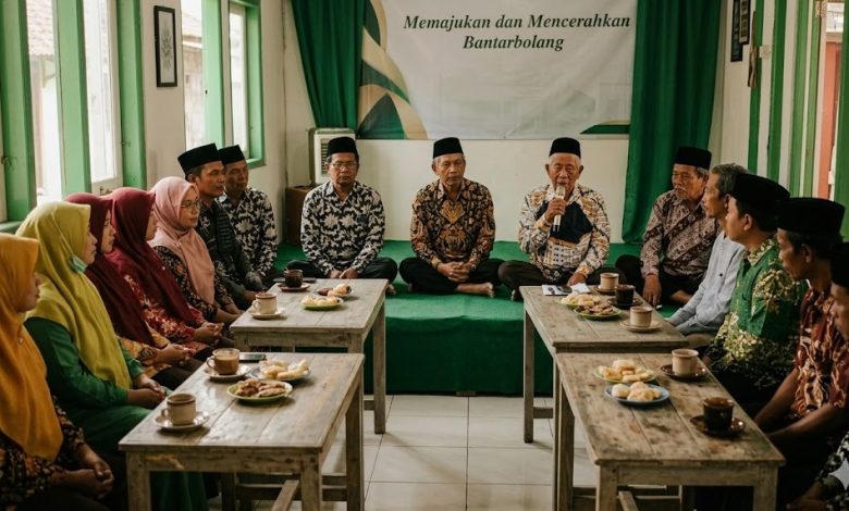 Suasana pengajian perdana PCM Bantarbolang di Kedai Kopi Gula Aren Pemalang yang dihadiri jajaran PDM Pemalang.