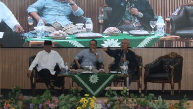 Rektor UMS Prof Harun Joko Prayitno dan Rektor UM Banjarmasin Prof Khudzaifah Dimyati saat memberikan arahan mengenai budaya mutu riset di Universitas Muhammadiyah Kotabumi.