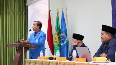 Rektor UNIMUS Prof Masrukhi memberikan sambutan pada workshop pendampingan sekolah Muhammadiyah Jawa Tengah.