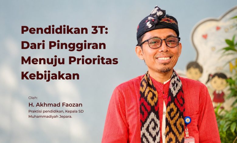 Cover artikel pendidikan 3T tentang pemerataan akses pendidikan di daerah tertinggal, terdepan, dan terluar.