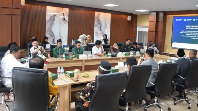 Audiensi KMM Jawa Tengah bersama PWM Jawa Tengah dan Lazismu membahas program mencetak 12.000 mubaligh Muhammadiyah.